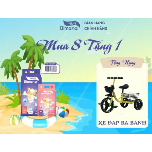 Tã dán Bimana Hàn Quốc size M (6 - 11kg)