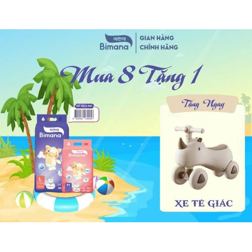 Tã dán Bimana Hàn Quốc size S (4 - 8kg)